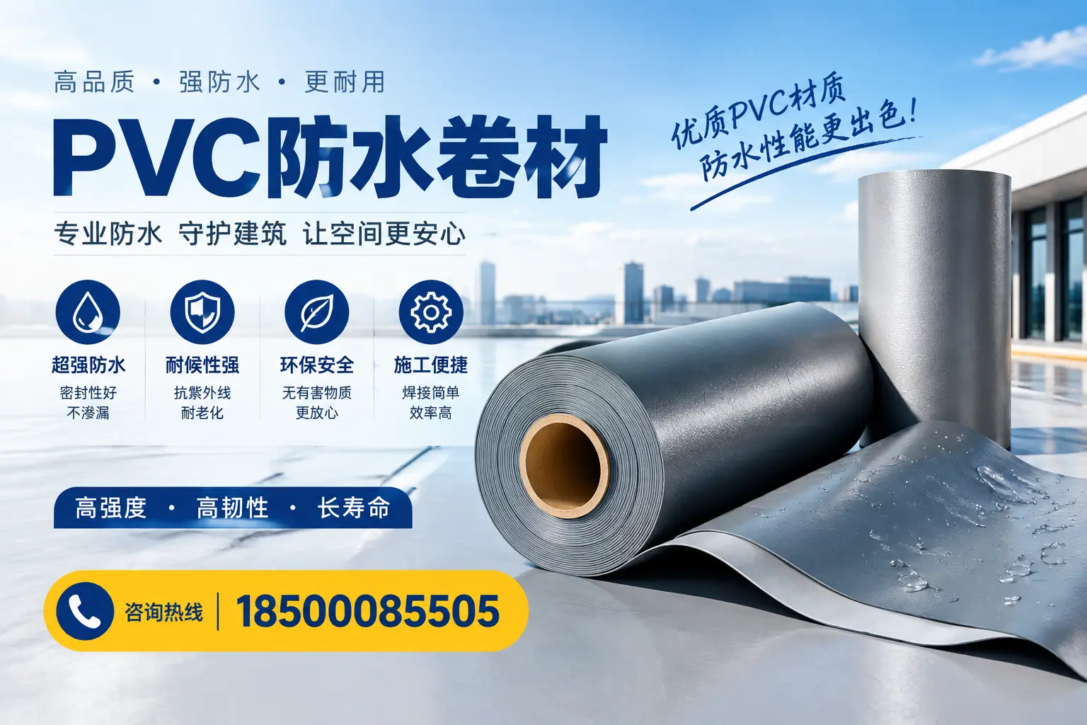 如何判断PVC防水卷材的质量优劣？阿拉善选购技巧